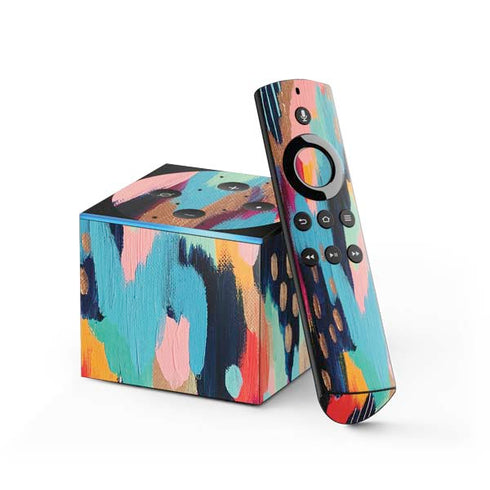 Etta Vee Color Melt Fire TV Cube Skin